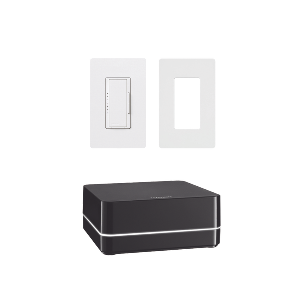 Kit de RA2 Select, para el control de iluminación. inicie su proyecto con LUTRON, facil de instalar y programar.
