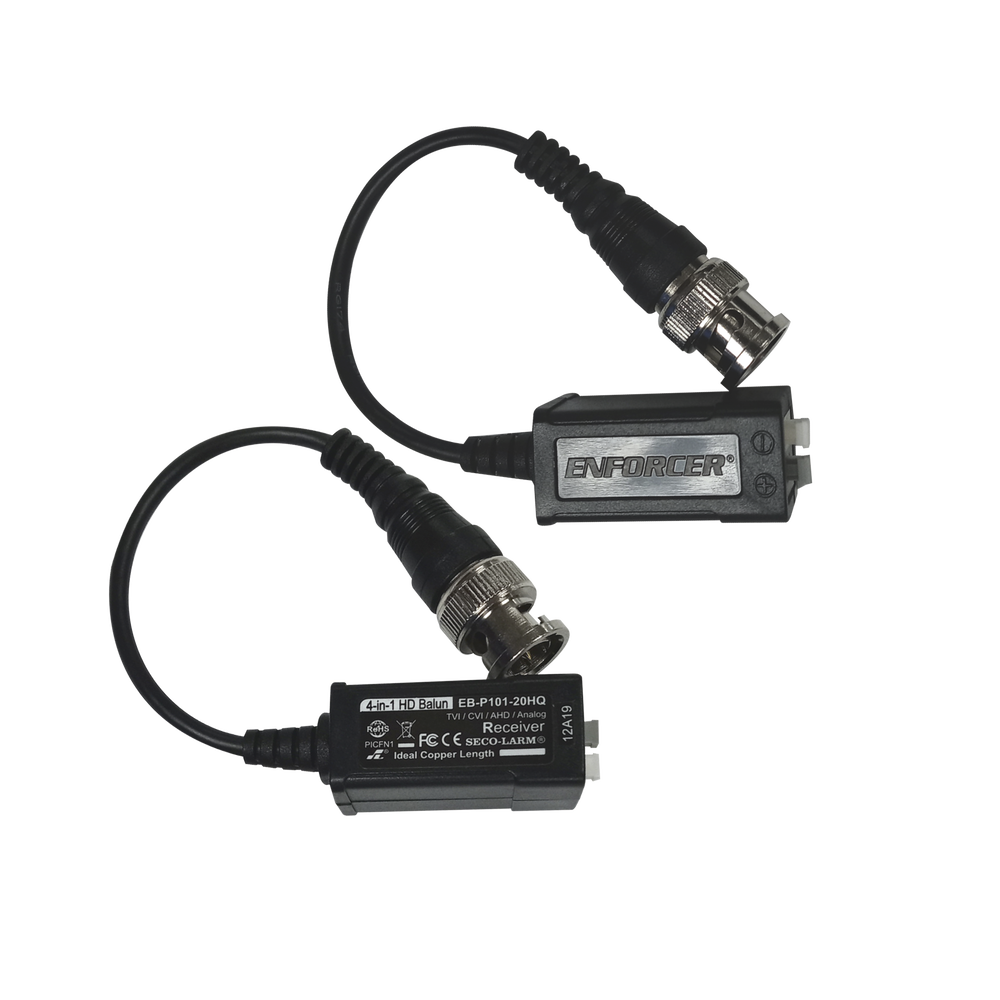 Balun estandar pasivo 4 en 1 HD con cable de 6”