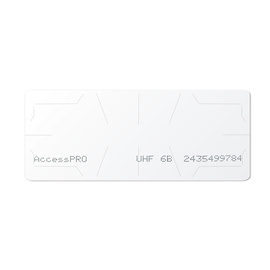 UHF TAG Adherible Tipo Etiqueta / ISO 18000 6B / Se Adhiere al Cristal del Vehículo / Compatible con Lectoras de Largo Alcance PRO12RF y PRO6RF