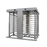 Torniquete Doble / Cuerpo Completo / Interior/Exterior / 100% Acero con Pintura Gris / EJE CENTRAL de Acero Inoxidable / Acabado de Lujo / Alto Tráfico