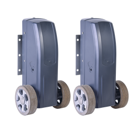Kit de motores para automatizar portones vehiculares abatibles de 2 hojas tipo reja / Hasta 10 m / Hasta 500 kg  / Uso residencial