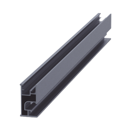 Riel 7 2100mm aluminio anodizado para montaje de módulos fotovoltaicos