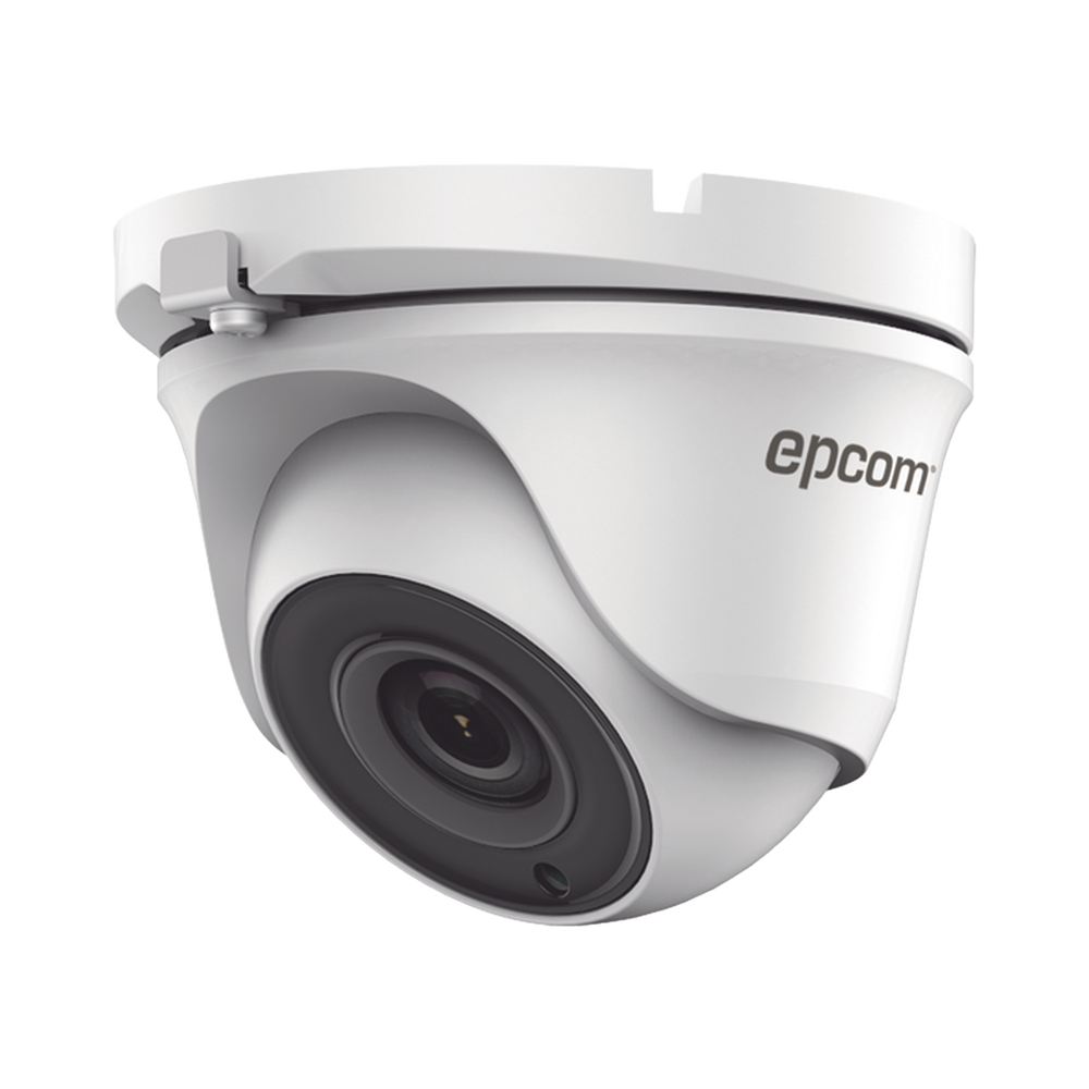 Turret TurboHD 4 Megapíxeles / Gran Angular 100° de visión / Lente 2.8 mm / Exterior IP66 / IR EXIR 20 mts / TVI-AHD-CVI-CVBS