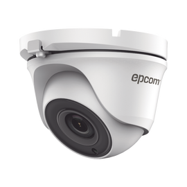 Turret TurboHD 4 Megapíxeles / Gran Angular 100° de visión / Lente 2.8 mm / Exterior IP66 / IR EXIR 20 mts / TVI-AHD-CVI-CVBS