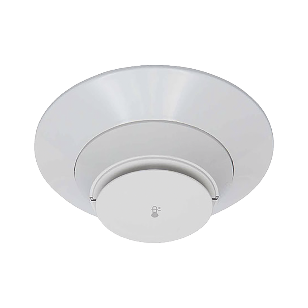 White color addressable high heat detector for use with fire-lite addressable panels