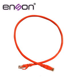 PATCHCORD UTP ENSON P6006O SERIE PRO 100-II 100% COBRE COLOR NARANJA 60CM PARA MEJOR IDENTIFICACION DE SOLUCIONES EN RACKS Y GABINETES