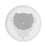 White speaker for ceiling installation