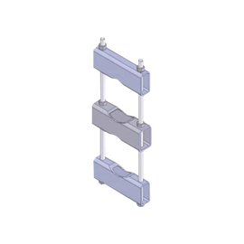 Un Herraje de Montaje para Antena y Mástil con diámetros de 5 pulg. (8.89-14.13 cm.).