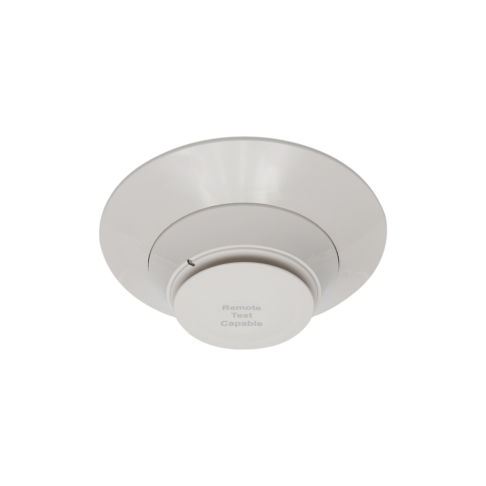 Photoelectric smoke detector for duct, remote testa capable, Ivory Color