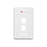 Placa de Pared Modular 10G MAX de 2 Salidas, Color Blanco