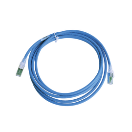 Patch Cord Z-MAX Cat6A S/FTP, CM/LS0H, 10ft, Color Azul, Versión Bulk (Sin Empaque Individual)