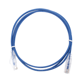 Cable de Parcheo Slim UTP Cat6 - 1.5 m Azul Diámetro Reducido (28 AWG)