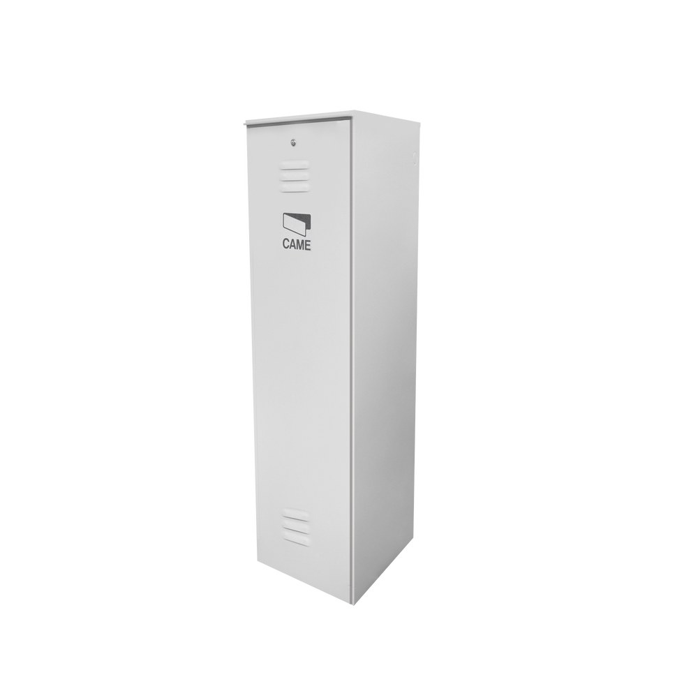 Barrera vehicular CAME / G3750 / Gabinete color blanco / sin accesorios