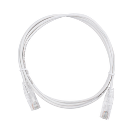 Cable de Parcheo Slim UTP Cat6 - 1.5 m Blanco Diámetro Reducido (28 AWG)