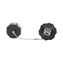 Acoplador Industrial RJ45-RJ45 Categoría 6 Blindado IP67 (Waterproof)