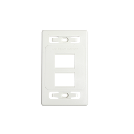 Placa de pared modular MAX, de 4 salidas, color blanco, versión bulk (Sin Empaque Individual)