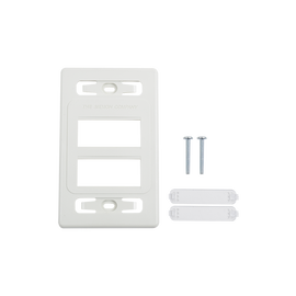 Placa de pared modular MAX, de 6 salidas, color blanco, versión bulk (Sin Empaque Individual)