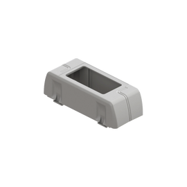 Porta equipamiento linea X rectangular para canaleta DX10000.00