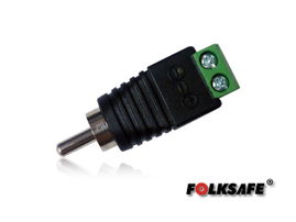 CONECTOR AUDIO RCA MACHO FS-RCA1 FOLKSAFE TIPO JACK , CON BLOQUE POLARIZADO(+/-) PARA ATORNILLAR CABLE DE AUDIO O UTP, RECOMENDADO PARA AUDIO EN CÁMARAS CCTV A 2 HILOS, MEDIDAS DEL CONECTOR 40 X 12 MM CONECTOR AUDIO RCA MACHO FS-RCA1 FOLKSAFE TIPO JACK , CON BLOQUE POLARIZADO(+/-) PARA ATORNILLAR CABLE DE AUDIO O UTP, RECOMENDADO PARA AUDIO EN CÁMARAS CCTV A 2 HILOS, MEDIDAS DEL CONECTOR 40 X 12 MM
