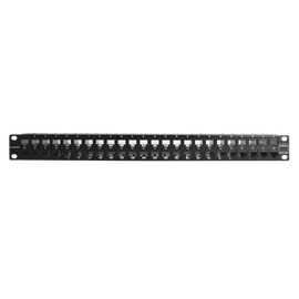 Patch Panel Z-MAX Categoría 6A, Blindado, de 48 puertos, Plano, 1UR