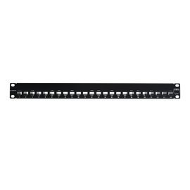 Patch Panel Z-MAX, Categoria 6A, Blindado, de 24 puertos, Plano, 1UR