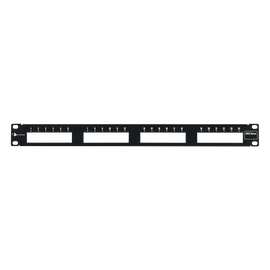 Patch Panel MAX Modular, de 24 Puertos, Plano, 1UR