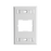 Placa de Pared CT, Para un Acoplador, Color Blanco