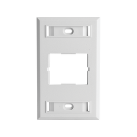 Placa de Pared CT, Para un Acoplador, Color Blanco Placa de Pared CT, Para un Acoplador, Color Blanco