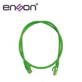 PATCHCORD UTP ENSON P6009E SERIE PRO 100-II 100% COBRE COLOR VERDE 90CM PARA MEJOR IDENTIFICACION DE SOLUCIONES EN RACKS Y GABINETES