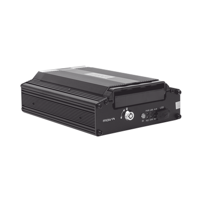 DVR Móvil / Multiplataforma / 4 Canales AHD 2 Megapixel / Almacenamiento en HDD / H.265 / Chip IA Embebido / Soporta 4G / WiFi / GPS