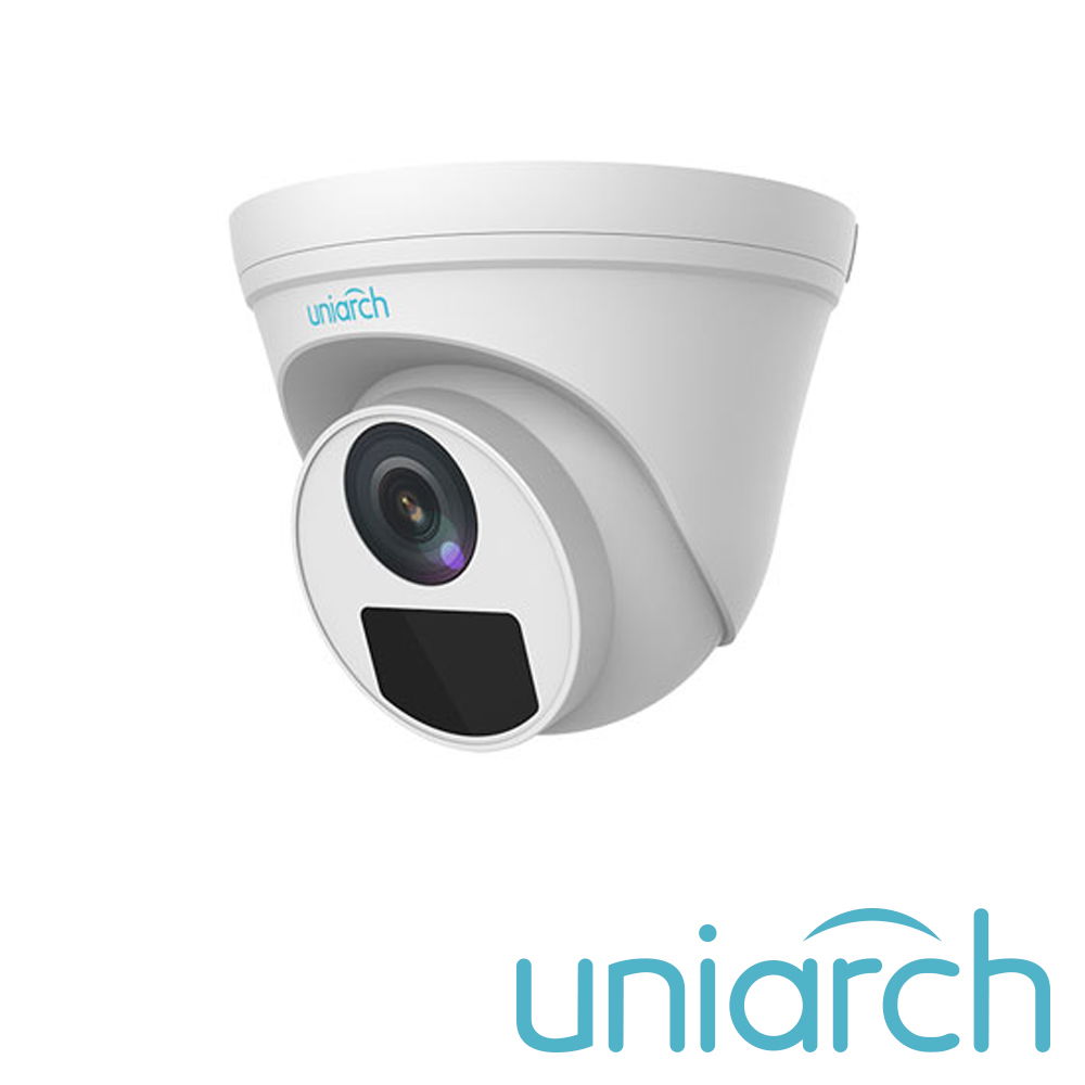 CAMARA IP TURRET IPC-T122-PF28 1080P UNIARCH BY UNV 2MP/ ULTRA265/ LENTE 2.8MM / IP67 / DWDR / MIC INCLUIDO / DIGITAL DEFOG / 30 MTS IR / POE + 12VDC