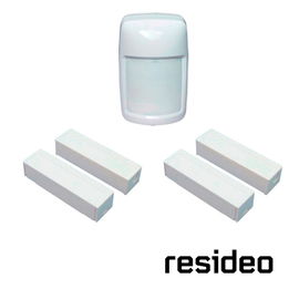 KIT 2M1P COMPLETO DE SENSORES CABLEADOS/ 2 MAGNETOS MGN01, NC, COLOR BLANCO/ 1 SENSOR IS335T, PRESENTA INMUNIDAD A MASCOTAS/ COMPATIBLE CON TODOS LOS SISTEMAS DE ALARMA