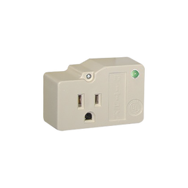 Protección para enchufe con salida única, circuito de 120 V / 15 A , tornillo de retención, corriente max 30 kA