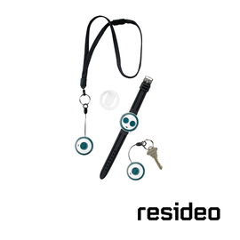 BOTON DE PANICO RESIDEO 5802WXT INALAMBRICO/ DISEÑO ELEGANTE Y COMPACTO/ DE USO PERSONAL/ TIPO PULSERA O PARA USAR EN EL CUELLO/ RESISTENTE AL AGUA/ COMPATIBLE CON EL SISTEMA INALAMBRICO RESIDEO HOME 5800 SERIES / INCLUYE BATERIA
