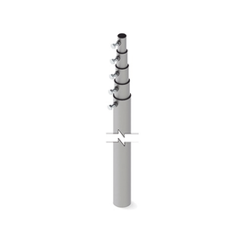 49.2 ft (15 m) 5 Concentrical Sections Telescopic Mast (Requires installation Accessories)