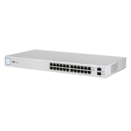 Switch UniFi capa 2 administrable de 26 puertos Gigabit (24 eth. y 2 SFP) Throughput 38.69 Mpps