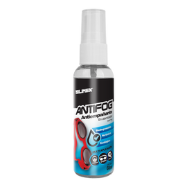 Antiempañante, ideal para eliminar problemas de empañamiento en googlees, mascaras, cascos, lentes, bote 60 ml