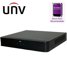 DVR PENTAHIBRIDO 12CH (8MP-2CH) UNV DVR/XVR NVR301-08Q  CAPACIDAD 1 DISCO DURO HASTA 10TB TOTAL / 1 SALIDA HDMI Y 1 SALIDA VGA SIMULTANEAS / CARCASA METALICA / SOPORTA AHD/TVI/CVI/ANALOGO/IP 4CH HD + 4 IP H.265