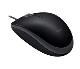 Logitech M110 Silent - Ratón - diestro y zurdo - óptico - 3 botones - cableado - USB - negro