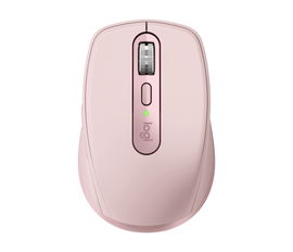 Logitech MX Anywhere 3 - Ratón - laser - 6 botones - inalámbrico - Bluetooth, 2.4 GHz - receptor inalámbrico USB - rosa