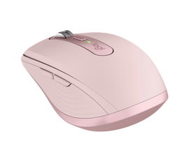 Logitech MX Anywhere 3 - Ratón - laser - 6 botones - inalámbrico - Bluetooth, 2.4 GHz - receptor inalámbrico USB - rosa