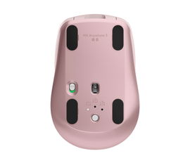 Logitech MX Anywhere 3 - Ratón - laser - 6 botones - inalámbrico - Bluetooth, 2.4 GHz - receptor inalámbrico USB - rosa