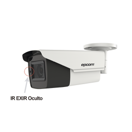 4K BULLET TURBOHD / Mot. Lens. 2.7 - 13.5 mm / IR EXIR up to 131 ft / IP67 / 12 VDC / 24 VAC / 4 Technologies (TVI / AHD / CVI / CVBS)
