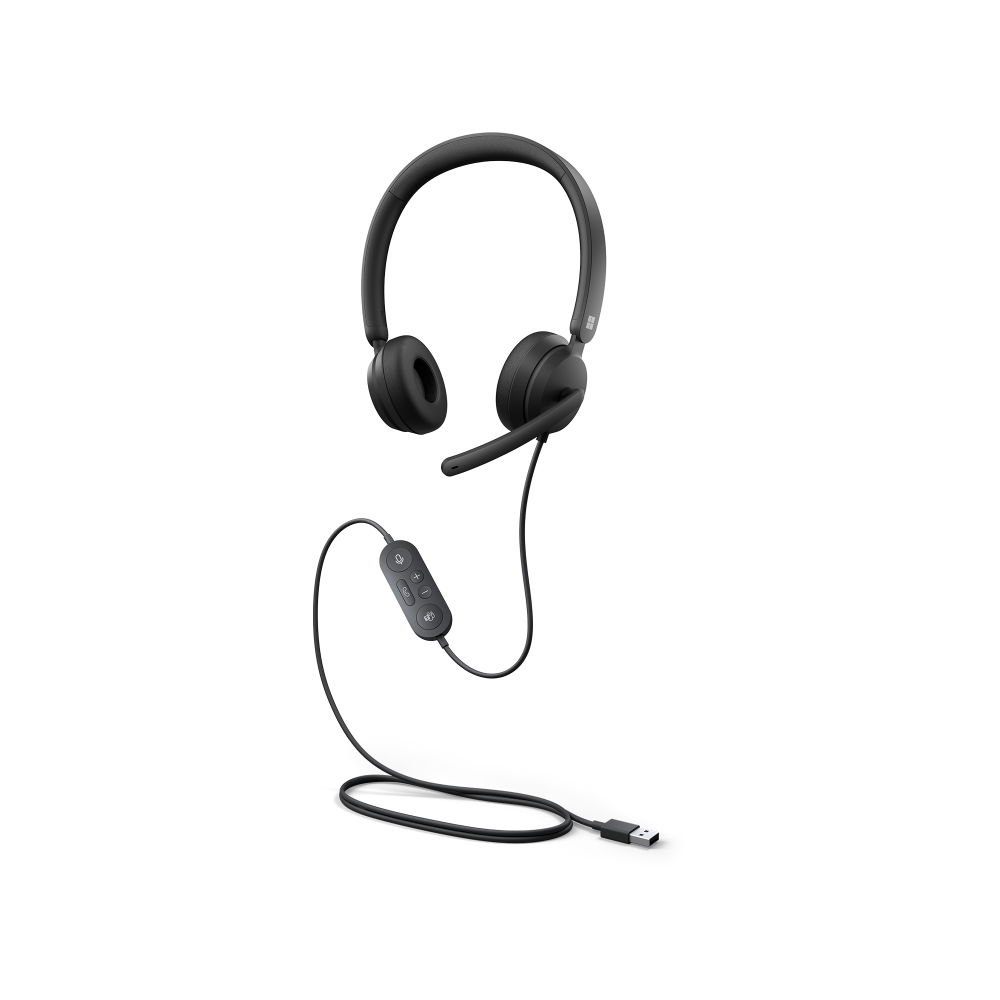 Microsoft Modern USB Headset - Auricular - en oreja - cableado - USB - negro - Certificado para Equipos de Microsoft