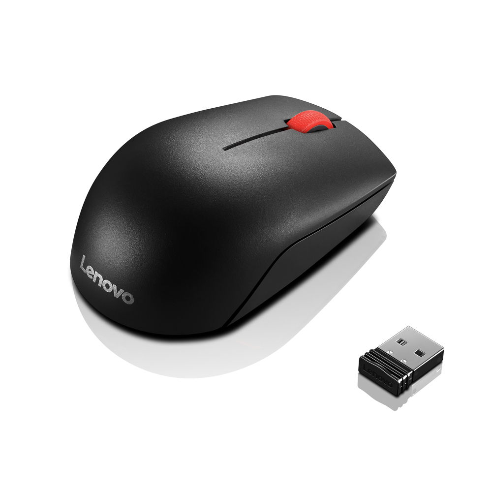 Lenovo Essential Compact - Ratón - diestro y zurdo - 3 botones - inalámbrico - 2.4 GHz - receptor inalámbrico USB - negro - OEM Lenovo Essential Compact - Ratón - diestro y zurdo - 3 botones - inalámbrico - 2.4 GHz - receptor inalámbrico USB - negro - OEM