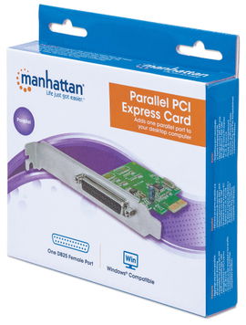 TARJETA PCI-E MANHATTAN PARALLELA 1-DB25 IEEE 1284 LOW PROFFILE
