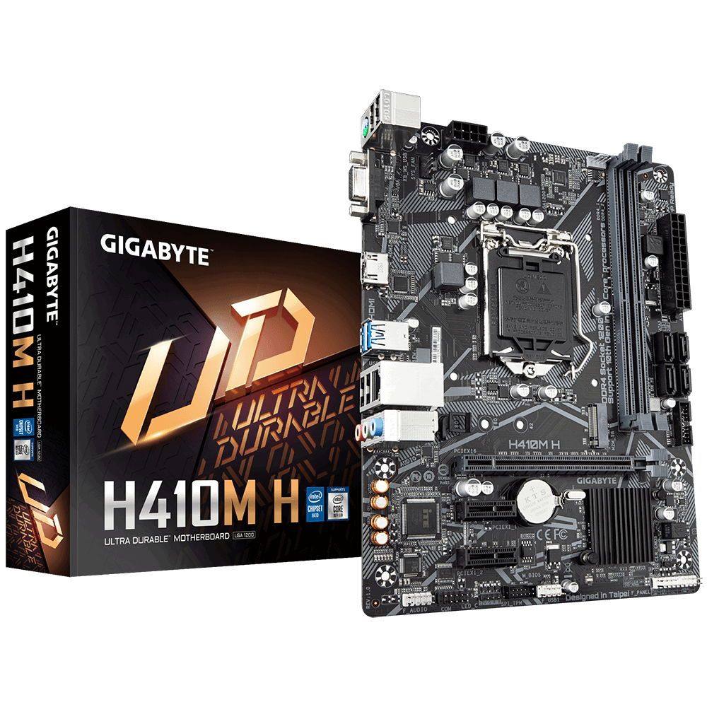 MB GIGABYTE H410M-H LGA-1200 2DDR4 S-V-R PCI-E M.2 SOCKET 3 MB GIGABYTE H410M-H LGA-1200 2DDR4 S-V-R PCI-E M.2 SOCKET 3