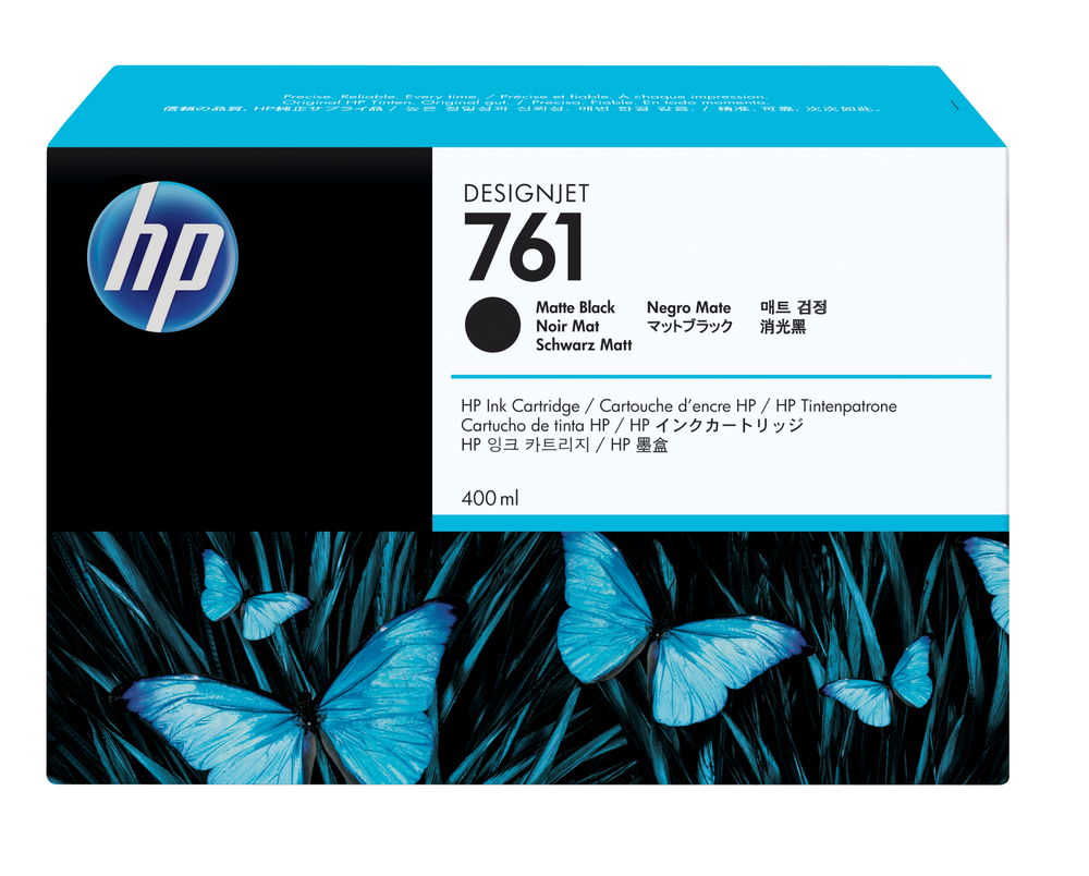 HP 761 - 400 ml - negro mate - original - DesignJet - cartucho de tinta - para DesignJet T7100, T7200 Production Printer