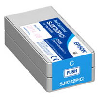 Epson SJIC22P(C) - Cián - original - cartucho de tinta - para ColorWorks TM-C3500; TM C3500