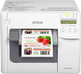Epson TM C3500 - Impresora de etiquetas - color - chorro de tinta - Rollo (10,8 cm), plegado en abanico (10,8 cm) - 720 x 360 ppp - hasta 101.6 mm/segundo - LAN, host USB - cortador